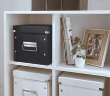 LEITZ Aufbewahrungsbox Click&Store 10,0 l - 26,0 x 26,0 x 24,0 cm schwarz