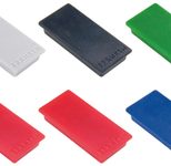 FRANKEN Magnet 2,3 x 5,0 je 2x rot, grün, blau und je 1x gelb, weiß, schwarz, grau