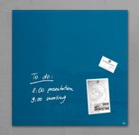 SIGEL Glas-Magnettafel 48,0 x 48,0 cm petrolblau