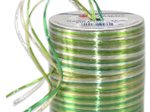 PRÄSENT Geschenkband Raffia-Pearl 3 mm x 50 m grün/hellgrün/weiß