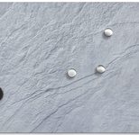 Zeller Glas-Magnettafel 60,0 x 40,0 cm Schiefer grau