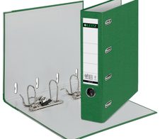 LEITZ Doppelordner 2x A5 quer Karton grün