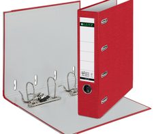 LEITZ Doppelordner 2x A5 quer Karton rot