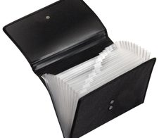 VELOFLEX Fächermappe DIN A4 12-Fach  schwarz