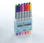 COPIC® Ciao 12er Set Layoutmarker-Set 1.0 + 6.0 mm Mehrfarbig