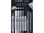 COPIC® Ciao 5+1 Set Grey Tones Layoutmarker-Set 1.0 + 6.0 mm Grau