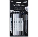 COPIC® Ciao 5+1 Set Grey Tones Layoutmarker-Set 1.0 + 6.0 mm Grau
