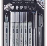 COPIC® Ciao 5+1 Set Grey Tones Layoutmarker-Set 1.0 + 6.0 mm Grau