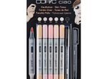 COPIC® Ciao 5+1 Set Skin Tones Layoutmarker-Set 1.0 + 6.0 mm Mehrfarbig