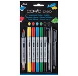 COPIC® Ciao 5+1 Set Brights Layoutmarker-Set 1.0 + 6.0 mm Mehrfarbig