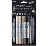 COPIC® Ciao 5+1 Set Warm Grey Layoutmarker-Set 1.0 + 6.0 mm Mehrfarbig