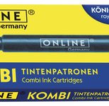 ONLINE® Tintenpatronen für Füller königsblau