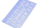 WEDO Buchstabenschablonen-Set blau-transparent