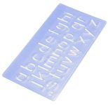WEDO Buchstabenschablonen-Set blau-transparent