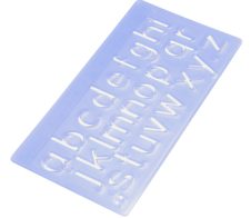 WEDO Buchstabenschablonen-Set blau-transparent