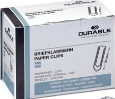 DURABLE Büroklammern Metall silber