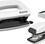 LEITZ Locher und Heftgeräte Set perlweiß-metallic