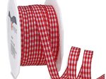 PRÄSENT Geschenkbänder 10 mm x 20 m rot/weiß