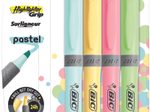 BIC® Highlighter Grip Pastell Textmarker Mehrfarbig