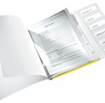 LEITZ Ordnungsmappe DIN A4 6-Fach  gelb