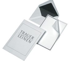 Trauerkarten DIN A6 weiß