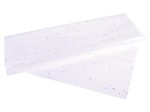 Rayher Seidenpapier 50 cm  x 75 cm glitter weiß