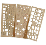 KOH-I-NOOR Zeichenschablonen-Set Elektro transparent