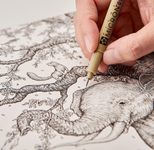 Sakura Pigma Micron Fineliner-Set 0.2 + 0.25 + 0.3 + 0.35 + 0.45 + 0.5 mm Schwarz