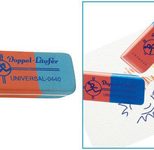 Läufer Radiergummi rot/blau