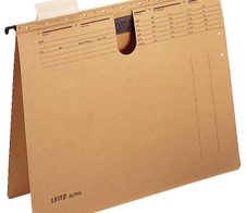 LEITZ Alpha Hängehefter kaufmännische Heftung DIN A4 naturbraun