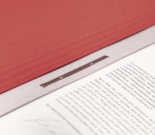 FALKEN Ösenhefter DIN A4 kaufmännische Heftung, Amtsheftung rot