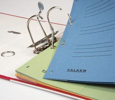 FALKEN Ösenhefter DIN A4 kaufmännische Heftung orange