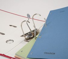 FALKEN Ösenhefter DIN A4 kaufmännische Heftung, Amtsheftung orange