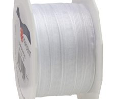 PRÄSENT Geschenkbänder 10 mm x 25 m weiß