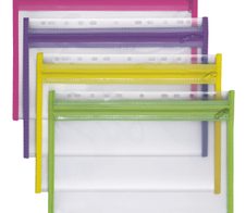 VELOFLEX Reißverschlussbeutel A4 transparent
