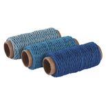Rayher Kordeln 1 mm x 12 m blau Töne