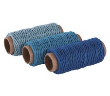 Rayher Kordeln 1 mm x 12 m blau Töne