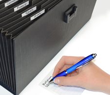 RAPESCO® Fächermappe DIN A4 19-Fach  schwarz