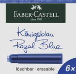 FABER-CASTELL Tintenpatronen für Füller königsblau