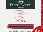 FABER-CASTELL Tintenpatronen für Füller rot