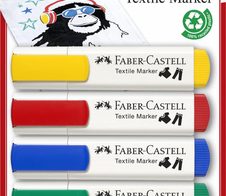 FABER-CASTELL Textilmarker 1.0 - 5.0 mm Mehrfarbig