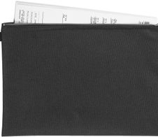 VELOFLEX Reißverschlussbeutel A4 schwarz