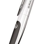 herlitz Kugelschreiber my.pen weiß/schwarz, Schreibfarbe: blau