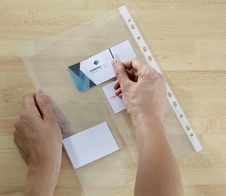 Lands Visitenkartenhüllen DIN A4 0.08 mm glasklar