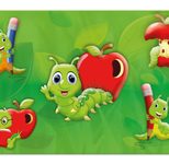 HERMA Schreibtischunterlagen 55,0 x 35,0 cm Fritz der Wurm