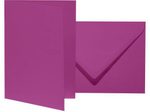 artoz Faltkarten mit Briefumschlägen DIN B6 fuchsia