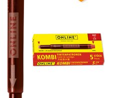 ONLINE® Tintenpatronen für Füller rot