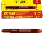ONLINE® Tintenpatronen für Füller rot