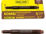 ONLINE® Tintenpatronen für Füller braun