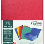 Exacompta Sammelmappen DIN A4 2 x grün, rot, blau, orange, gelb